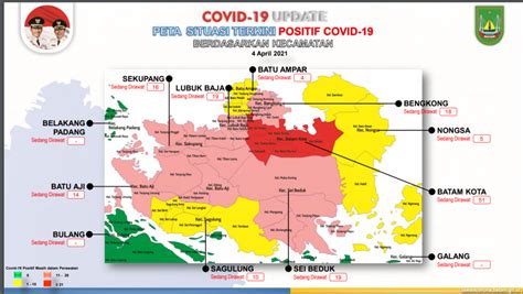 Ini Daftar Kecamatan Di Batam Yang Masuk Zona Merah Oranye Kuning Dan