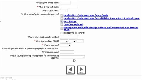 Tennessee Food Stamps YouTube Printable Application