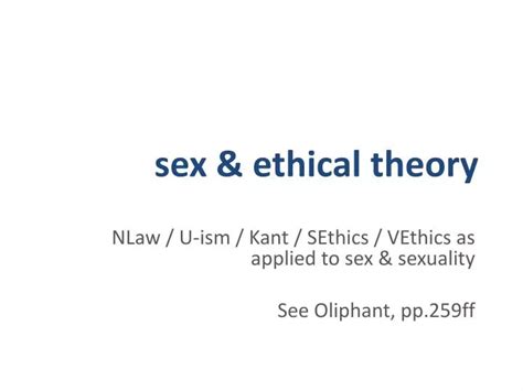 Ppt Sex And Ethical Theory Powerpoint Presentation Free Download Id4442580