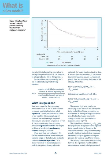 Cox model | PDF