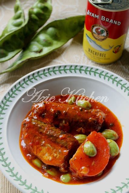 Sambal Ikan Sardin Dengan Petai Yang Sedap Azie Kitchen