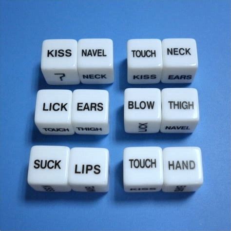 2018 Sex Dice Lick Suck Blow Kiss Adult Fun Night Party Toys Bedroom