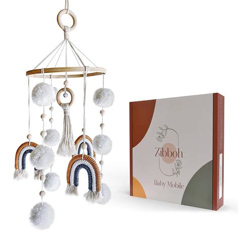 Amazon Boho Baby Mobile For Crib Rainbow Boho Nursery Decor For