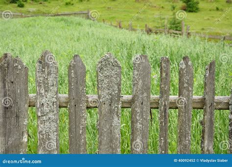 Old Wooden Fence With Moss Stock Photo Image Of Rusty 40092452