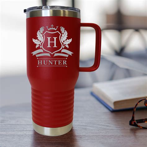 Custom Insulated Coffee Mug With Handle Oz Customized Etsy