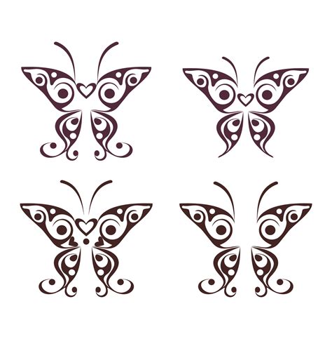 Abstract butterfly tattoo 11173873 Vector Art at Vecteezy