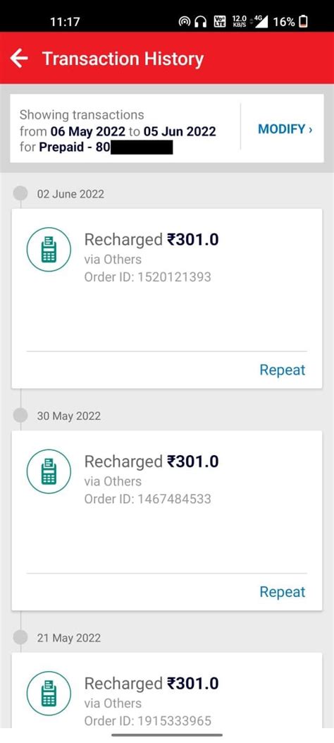 How To Check Recharge History On Airtel Thanks App Mobmet