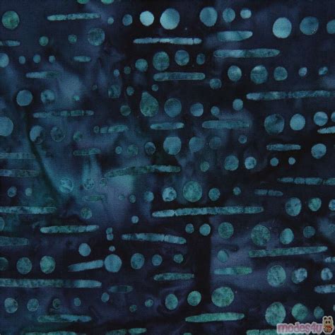 Dakr Blue Robert Kaufman Batik Dots Dashes Fabric ModeS4u