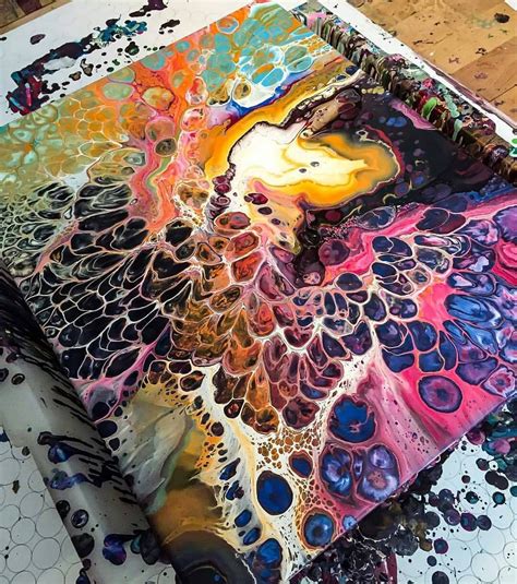 Fluid Acrylic Acrylic Pouring Art Pouring Painting Acrylic Art