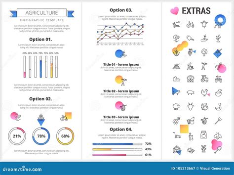 Agriculture Infographic Template, Elements, Icons. Stock Vector ...