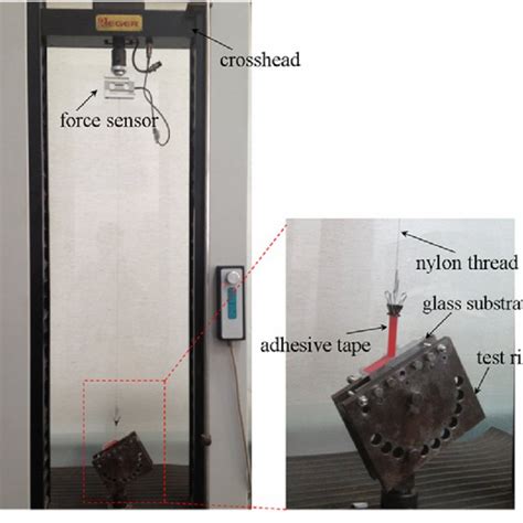 Schematic Of The Peel Test With Dimension Illustrations Of The Adhesive