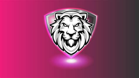 Premium Vector Lion Head Esport Mascot Logo Design