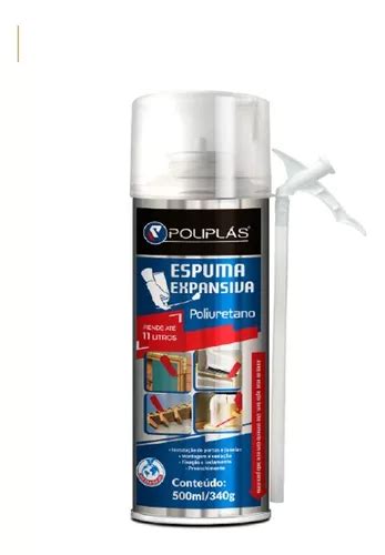 Espuma Poliuretano Expandido Aerosol 500ml Poliplas