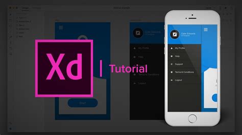 Create A Working Sidebar Menu Adobe Xd Tutorial Youtube