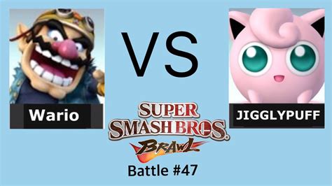 Wario Vs Jigglypuff Super Smash Bros Brawl Battle Youtube