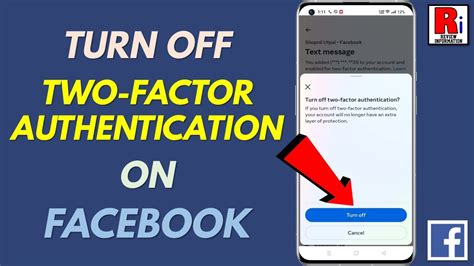 How To Turn Off Two Factor Authentication On Facebook Updated Youtube