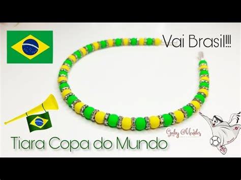 Tiara de Luxo para a Copa do Mundo Laços do Brasil Rápida e Fácil