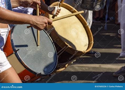 Drums Being Played during Samba Performance Stock Photo - Image of ...