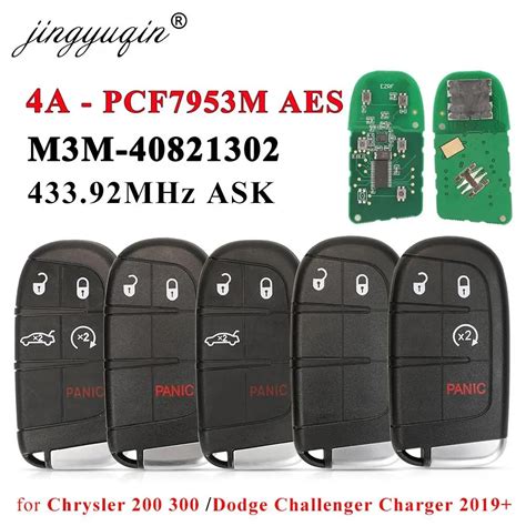 Jingyuqin Llave De Coche Remota Inteligente 433MHz 4A PCF7953M Chip AES