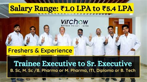 Openings 10 Virchow Biotech Hiring For Freshers Experience