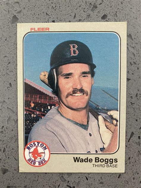 1983 Fleer Wade Boggs Rookie Card RC Boston Red Sox 179 EBay