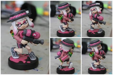 Custom Inkling Amiibo 83 Pink Inkling Girl Oc By Pixelcollie On