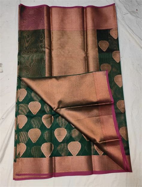 Party Wear Assam Silk Saree M Separate Blouse Piece At Rs