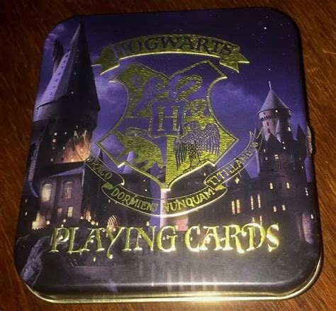 Warner Brothers Harry Potter Hogwarts Playing Cards And Collectable Tin