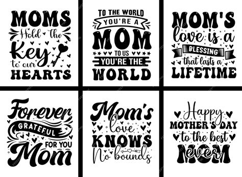 Premium Vector Mothers Day Svg T Shirt Design Bundle