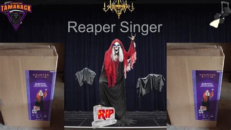 Reaper Singer Unboxing Setup And Demo Lowes Halloween 2024 YouTube