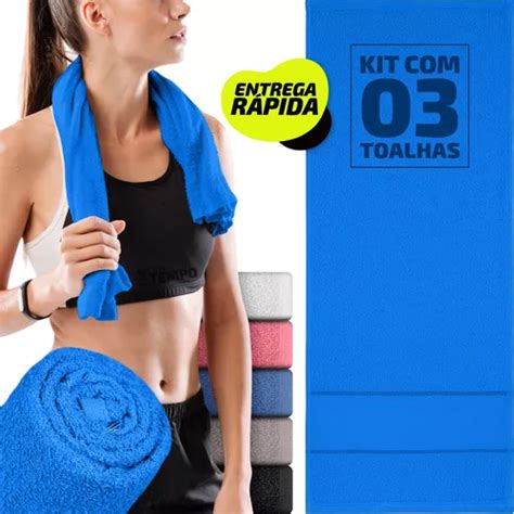 Toalha Academia Fitness Seca Rapido Rosto Esporte Treino