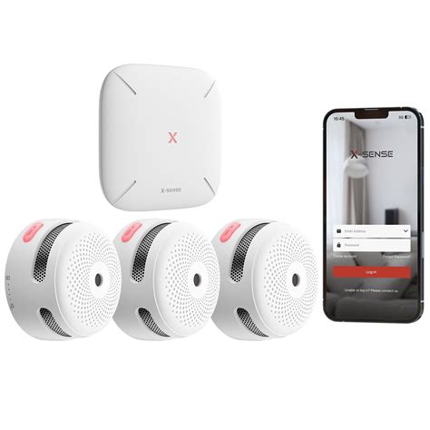 X Sense Smart Smoke Detector With Sbs Base Station Wi Fi Smoke Alarm