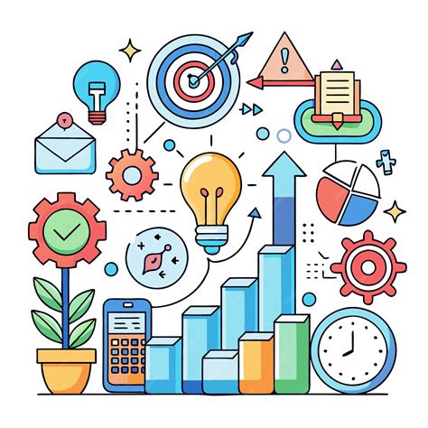 Strategic Growth Plan Ideas Goals and Success | Premium AI-generated vector