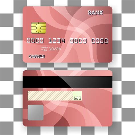 Premium Vector Banking Card Template Background Pastel Wave Pattern