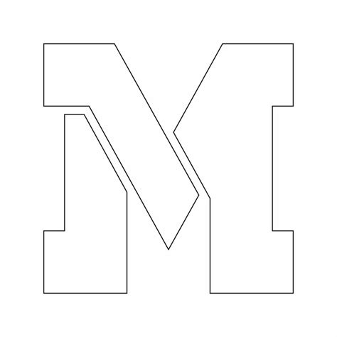 Letter M Drawing