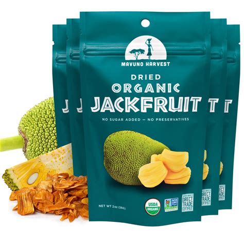 Amazon Mavuno Harvest Jackfruit Dried Fruit Snacks Unsweetened