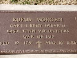 Capt Rufus Morgan 1781 1826 Memorial Find A Grave