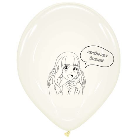 Nastila Balloons X Belbal 14 Round Balloon Anime Girl Clear Nastila Balloons