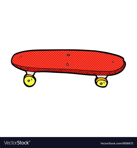 Comic Cartoon Skateboard Royalty Free Vector Image