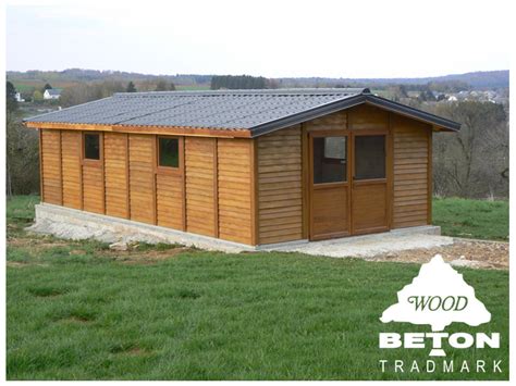 Chalet et abri de jardin en béton Woodbeton le partenaire idéal pour