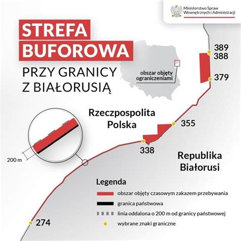 Strefa buforowa na granicy z Białorusią działa Podano pierwsze