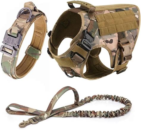 Juego De Correa Y Collar Con Arn S Para Perros T Ctico Militar Juego De