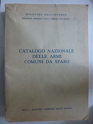 Catalogo Nazionale Delle Armi Comuni Da Sparo AbeBooks