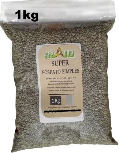 Fertilizante Super Fosfato Simples 1kg Adubo Parcelamento Sem Juros