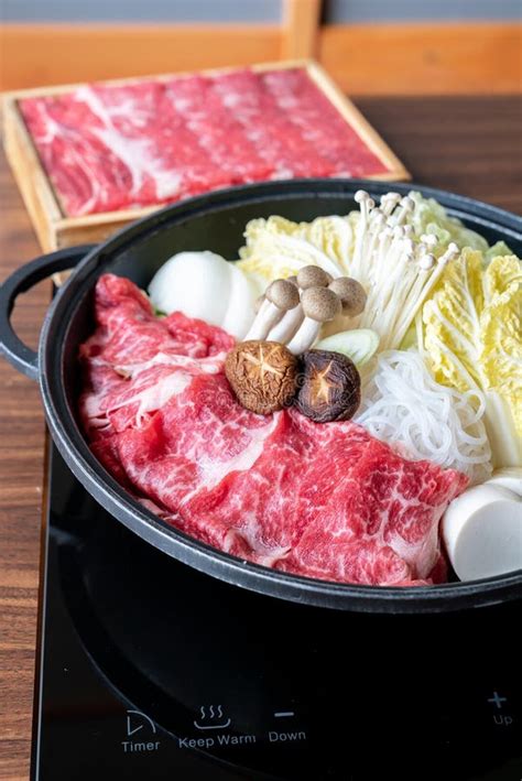 Beef Sukiyaki Set Stock Image Image Of Suki Cook Japan