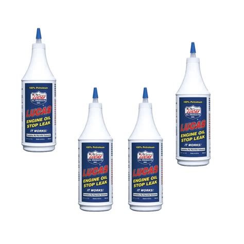 Lucas Oil 10278 Engine Oil Stop Leak Automotive Additive Pack of 4