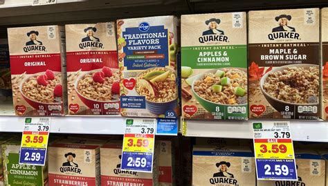 Quaker Instant Oatmeal As Low As 1 09 At Kroger Iheartkroger