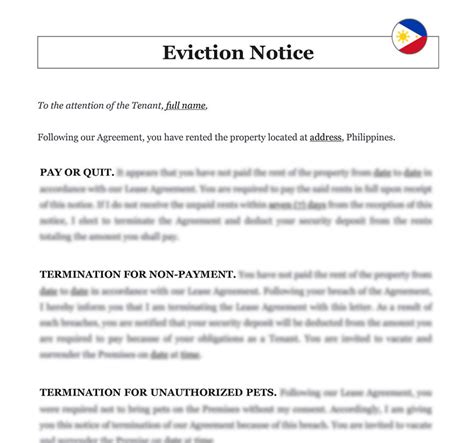 Tenant Eviction Notice Template - prntbl.concejomunicipaldechinu.gov.co