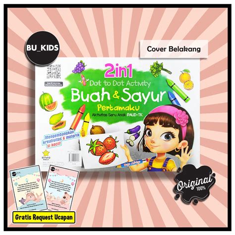 Jual Buku Mewarnai Binatang Buah Dan Sayur Dot To Dot Activity In