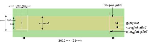 Cricket Pitch Dimensions - Bing images